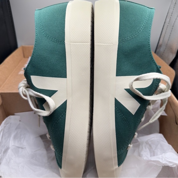 VEJA - SNEAKER - WATA II LOW CANVAS POKER PIERRE GREEN SIZE 11 NEW - Picture 8 of 10